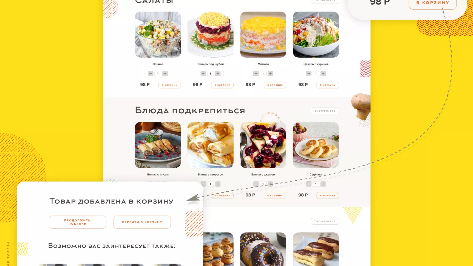 Разработка сайта кафе-столовой «Суп-Мясо-Салат» в Костроме